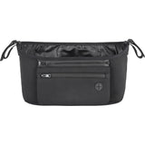 Organizator carucior, Petite&Mars, Cu buzunar frontal detasabil, Dimensiune universala, 31.5x19.5x9.5 cm, Atasare usoara cu Velcro, Negru
