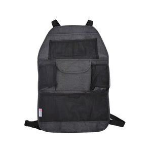 Organizator universal, Petite&Mars, Order, Pentru masina 38.5x58 cm, Cu multiple buzunare, Gri-Negru