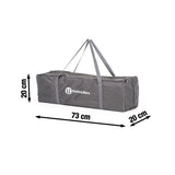Patut pliant, Petite&Mars, Cu un nivel, Cu intrare laterala cu fermoar, 2 roti, 120x60 cm, Conform cu standardele europene de securitate EN 716-1:207+AC:2019, EN 716-2:2017, EN 71-3:2019, Vulpita Turquoise
