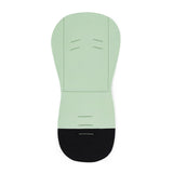 Salteluta pentru carucior , Petite&Mars, Din spuma cu memorie, 86 x 42 cm, Reversibila, Universala, Din bumbac, Design copacei, Verde