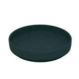 Set de hranire, Petite&Mars, Cu farfurie, Bol si tacamuri, Din silicon fara BFA, Verde inchis