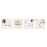 Pompa de san si colector de lapte, Lionelo, Milky 2 in 1, Volum 60 ml, Forma anatomica, Compataibila cu utilizarea cu sutien, Fara bisfenol A, Portabila, Alb