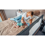 Protectie laterala pat, Lionelo, Hanna, Cu buzunar accesorii, 150x66 cm, Conform cu standardul european de securitate BS7072, Bej