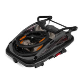 Carucior si remorca de bicicleta, Lionelo, Cama, Multifunctional, Pentru 1 sau 2 copii, Cu sistem de absorbtie a socurilor SIQ, Geamuri cu protectie solara, Negru
