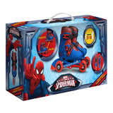 Role, Stamp, Marvel, De la incepator la avansat, Cu 3 roti, Ajustabile, Inchidere prin velcro, Cu frana, Marime 27-30, Spiderman