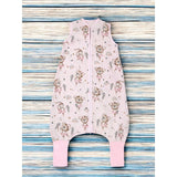 Sac de dormit, MimiNu, Cu picioruse, De iarna, Din bumbac certificat Oeko Tex Standard 100, Cu fermoar pe mijloc, 87 cm, 3 luni - 2.5 ani, 2.5 Tog, Design, Little Ballerina Pink