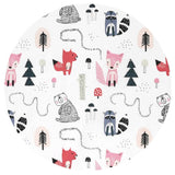 Sac de dormit, MimiNu, Pentru bebelusi, De iarna, Din bumbac certificat Oeko Tex Standard 100, Cu fermoar lateral, Cu capse pe umar, 70 cm, 0 - 6 luni, 2.5 Tog, Fox