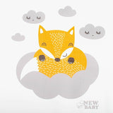 Saltea de infasat, New Baby, 50x70, Atasabila la patut, Cu taliometru, Fara substante nocive, 0 luni+, Fox