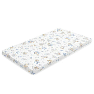 Saltea patut bebe, New Baby, Din spuma, Cu husa detasabila, 120x60x6 cm, 0 luni+, Blue Koala