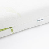 Saltea pentru patut, New Baby, Classy, 120x60x12 cm, Cu Aloe Vera, Compozitie Visco-Molitan-Cocos, Hipoalergenica si antibacteriana, Cu husa detasabila, Alb
