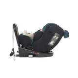 Scaun auto, Be Cool, Easy I-Size, Rotire 360 grade, 40 - 150 cm, 0 - 36 kg, Cu Isofix si Centura Top Tether, Conform cu standardul european de securitate ECE R129, Be Petrol