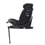 Scaun auto, Be Cool, Wagon I-Size, Rotire 360 grade, 40 - 150 cm, 0 - 36 kg, Cu Isofix si picior stabilizator, Cu protectie laterala de siguranta Conform cu standardul european de securitate ECE R129, Carbon