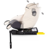 Scaun auto Chipolino Premium I-Size 40-150 cm cu sistem Isofix biscotta