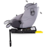 Scaun auto Chipolino Premium I-Size 40-150 cm cu sistem Isofix cloud