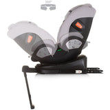 Scaun auto Chipolino Tourino I-Size 40-150 cm ash grey cu sistem Isofix