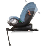 Scaun auto Chipolino Tourino I-Size 40-150 cm blue cu sistem Isofix