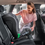 Scaun auto i-Size, Lionelo, Neal, Spatar reglabil in 4 pozitii, Tetiera in 10 pozitii, Suport sticla inclus, 15-36 Kg, 100-150 cm, Cu Isofix, Conform ECE R129, Albastru