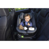 Scaun auto, Jane, Iflow I-Size, Rotire 360 grade, 40 - 105 cm, Cu Isofix si picior stabilizator, Protectie superioara in caz de impact lateral - SPS, Conform cu standardul european de securitate ECE R129, Matt Black