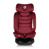 Scaun auto, Lionelo, Bastiaan RWF i-Size, Pozitie de somn, Protectie laterala, Rotire 360 grade, 0-36 Kg, Cu Isofix si Centura Top Tether, Conform cu standardul european de securitate ECE R129, Rosu
