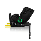 Scaun auto, Lionelo, Harmony i-Size, Rotire 360 grade, Protectie laterala, Cu spatar reglabil in 5 pozitii, Cu tetiera reglabila in 12 pozitii, 0-36 Kg, 40-150 cm, Cu Isofix, Husa din bambus, Conform cu ECE R129, Negru