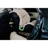 Scaun auto, Lionelo, Harmony i-Size, Rotire 360 grade, Protectie laterala, Cu spatar reglabil in 5 pozitii, Cu tetiera reglabila in 12 pozitii, 0-36 Kg, 40-150 cm, Cu Isofix, Husa din bambus, Conform cu ECE R129, Negru