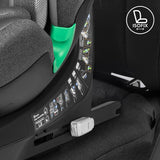 Scaun auto, Lionelo, i-Size Braam, 0-36 Kg, 40-150 cm, Cu isofix si picior de fixare, Protectie laterala, Rotire 360 grade, Ajustare spatar in 5 pozitii, Tetiera reglabila in 14 trepte, Conform cu standardul european de securitate R129, Gri