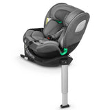 Scaun auto, Lionelo, i-Size Braam, 0-36 Kg, 40-150 cm, Cu isofix si picior de fixare, Protectie laterala, Rotire 360 grade, Ajustare spatar in 5 pozitii, Tetiera reglabila in 14 trepte, Conform cu standardul european de securitate R129, Gri