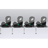 Scaun auto, Lionelo, i-Size Braam, 0-36 Kg, 40-150 cm, Cu isofix si picior de fixare, Protectie laterala, Rotire 360 grade, Ajustare spatar in 5 pozitii, Tetiera reglabila in 14 trepte, Conform cu standardul european de securitate R129, Gri