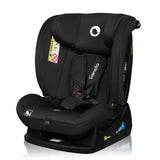 Scaun auto, Lionelo, i-Size Izzy, 0-36 Kg, 40-150 cm, Instalare cu centurile masinii, Protectie laterala, Ajustare spatar in 3 pozitii, Tetiera reglabila in 13 trepte, Conform cu R129, Negru