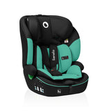 Scaun auto, Lionelo, Levi i-Size, Universal, Instalare FWF, Cu tetiera reglabila in 10 pozitii, Cu spatar detasabil, 76-150 cm, Conform cu R129, Verde