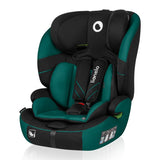 Scaun auto, Lionelo, Levi One i-Size, Universal, Instalare FWF, Cu tetiera reglabila in 10 pozitii, Cu spatar detasabil, 76-150 cm, Conform cu R129, Verde