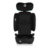 Scaun auto pliabil, Lionelo, Nelly, i-Size, 76- 150 cm, Tetiera reglabila in 15 pozitii, Spatar reglabil in 4 pozitii, Sisteme de fixare Isofix si Top Tether, Sezut lat si confortabil, Conform cu ECE R129, Negru