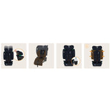 Scaun auto pliabil, Lionelo, Nelly, i-Size, 76- 150 cm, Tetiera reglabila in 15 pozitii, Spatar reglabil in 4 pozitii, Sisteme de fixare Isofix si Top Tether, Sezut lat si confortabil, Conform cu ECE R129, Negru
