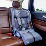 Scaun auto pliabil, Lionelo, Nelly, i-Size, 76- 150 cm, Tetiera reglabila in 15 pozitii, Spatar reglabil in 4 pozitii, Sisteme de fixare Isofix si Top Tether, Sezut lat si confortabil, Conform cu ECE R129, Gri