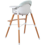 Scaun de masa, FreeON, Tin, 2 in 1 reglabil, Cu tavita si husa detasabile, Suport pentru picioare reglabil, Conform cu standardul european de securitate EN 14988:2017+A1:2020, Light Green