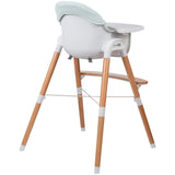 Scaun de masa, FreeON, Tin, 2 in 1 reglabil, Cu tavita si husa detasabile, Suport pentru picioare reglabil, Conform cu standardul european de securitate EN 14988:2017+A1:2020, Light Green