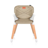 Scaun de masa, Lionelo, Koen, Din fag, 2 in 1, Transformabil, Sustine 30 kg, 6 luni+, Conform cu standardul european de securitate EN14988, Bej