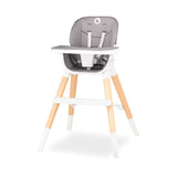Scaun de masa, Lionelo, Mona, 4 in 1, Transformabil, Reglabil in inaltime in 3 pozitii, Conform cu standardele europene de securitate EN14988, EN16120, Stone, Resigilat