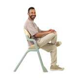 Scaun de masa multifunctional Noah, Jane, De la 6 luni la adult, Din lemn fag, Husa lavabila, Greutate maxima 100 Kg, Botanic