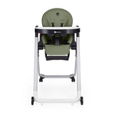 Scaun de masa, Petite&Mars, Tasty, Multifunctional, Pana la 15 kg, Reglabil pe inaltime in 7 pozitii, Spatar reglabil pana la 175 grade, Suport picioare si tavita reglabile, Cu roti, Aluminiu, Mature Olive