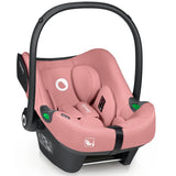 Scoica auto, Lionelo, i-Size Astrid, Include baza Isofix, 0-13 Kg, 40-87 cm, Cu maner si capotina reglabile, Cu protectie laterala avansata, Salteluta confortabila, Testat ADAC, Conform cu R129, Roz
