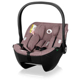 Scoica auto, Lionelo, Moxie, i-Size, 40-87 cm, Tetiera reglabila, intarita cu spuma de memorie, Carcasa ventilata, Din bambus, Protectie avansata, Conform cu R129, Mov