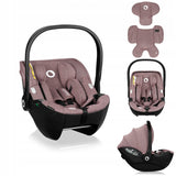 Scoica auto, Lionelo, Moxie, i-Size, 40-87 cm, Tetiera reglabila, intarita cu spuma de memorie, Carcasa ventilata, Din bambus, Protectie avansata, Conform cu R129, Mov