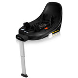 Scoica auto, Lionelo, Moxie, i-Size, Include baza rotativa 360 cu picior de fixare, 40-87 cm, Tetiera reglabila, intarita cu spuma de memorie, Carcasa ventilata, Din bambus, Protectie avansata, Conform R129, Negru