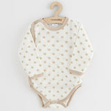 Set 3 piese, New Baby, Classic II, Include 3 body-uri cu maneca lunga, Marime 62, Din bumbac 100%, Beige