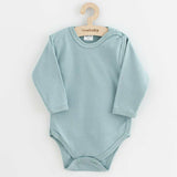 Set 3 piese, New Baby, Classic II, Include 3 body-uri cu maneca lunga, Marime 62, Din bumbac 100%, Blue