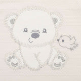 Set 4 piese, New Baby, Include bluza, body cu maneca lunga, salopeta fara maneci, caciulita, Marime 56, Din bumbac 100%, Sweet Bear Beige