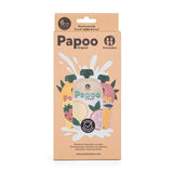 Set de pungi, Petite&Mars, Papoo, Pentru mancare, Reutilizabile, Perfect pentru calatorii, Fara BPA, 150 ml, Multicolor