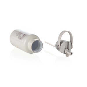Sticla termos lichide, Jane, Din otel inoxidabil, Cu mentinere de temperatura de pana la 12 ore, 350 ml, Bpa Free, Conform cu EN 1186:2022EN 12546-1:2000UNE EN 14372:2005, Sand