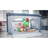 Tarc de joaca copii, Lionelo, Willow, 127 x 187 cm, Pliere compacta, Include geanta de transport, Din plasa, Cu doua intrari laterale si fermoar, Cu ventuze pentru stabilitate, Conform cu EN 12227:2010, Bej